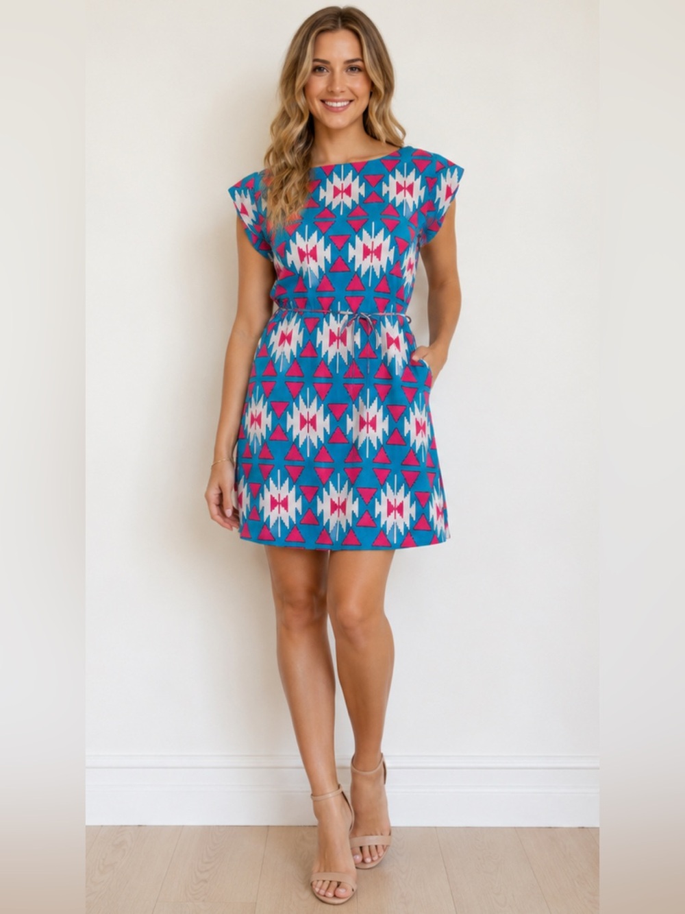 Alya Aztec-Inspired Geometric Dress | Size M | NWOT